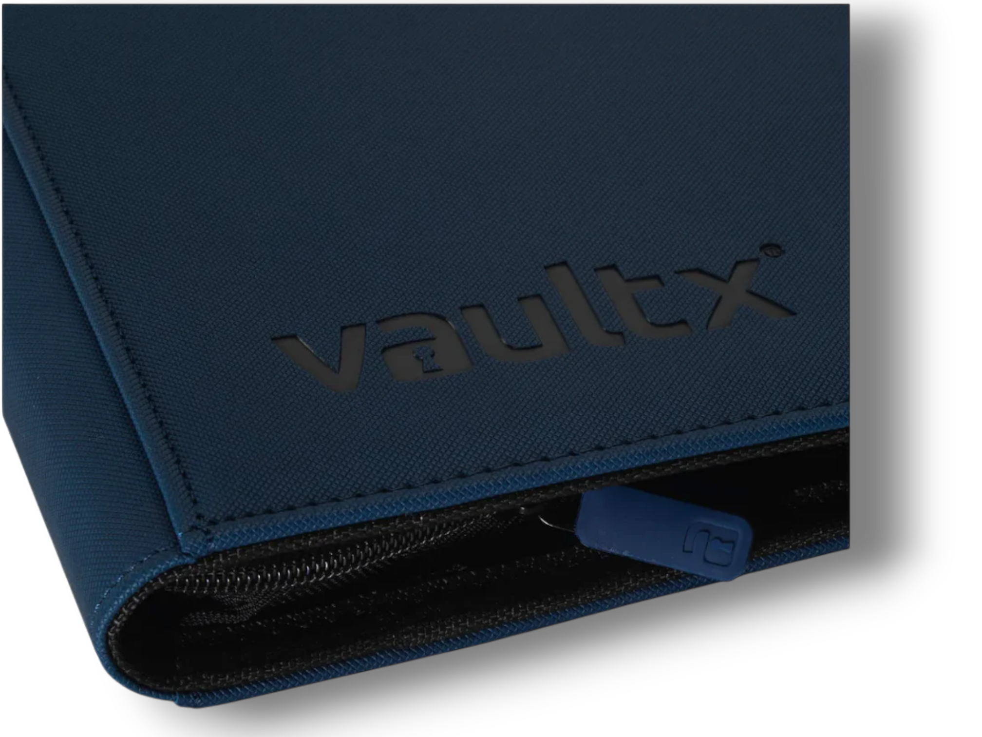 Vault X: Pasta com fecho de correr EXO-TEC – 9 bolsos (azul royal) (360 cartões)