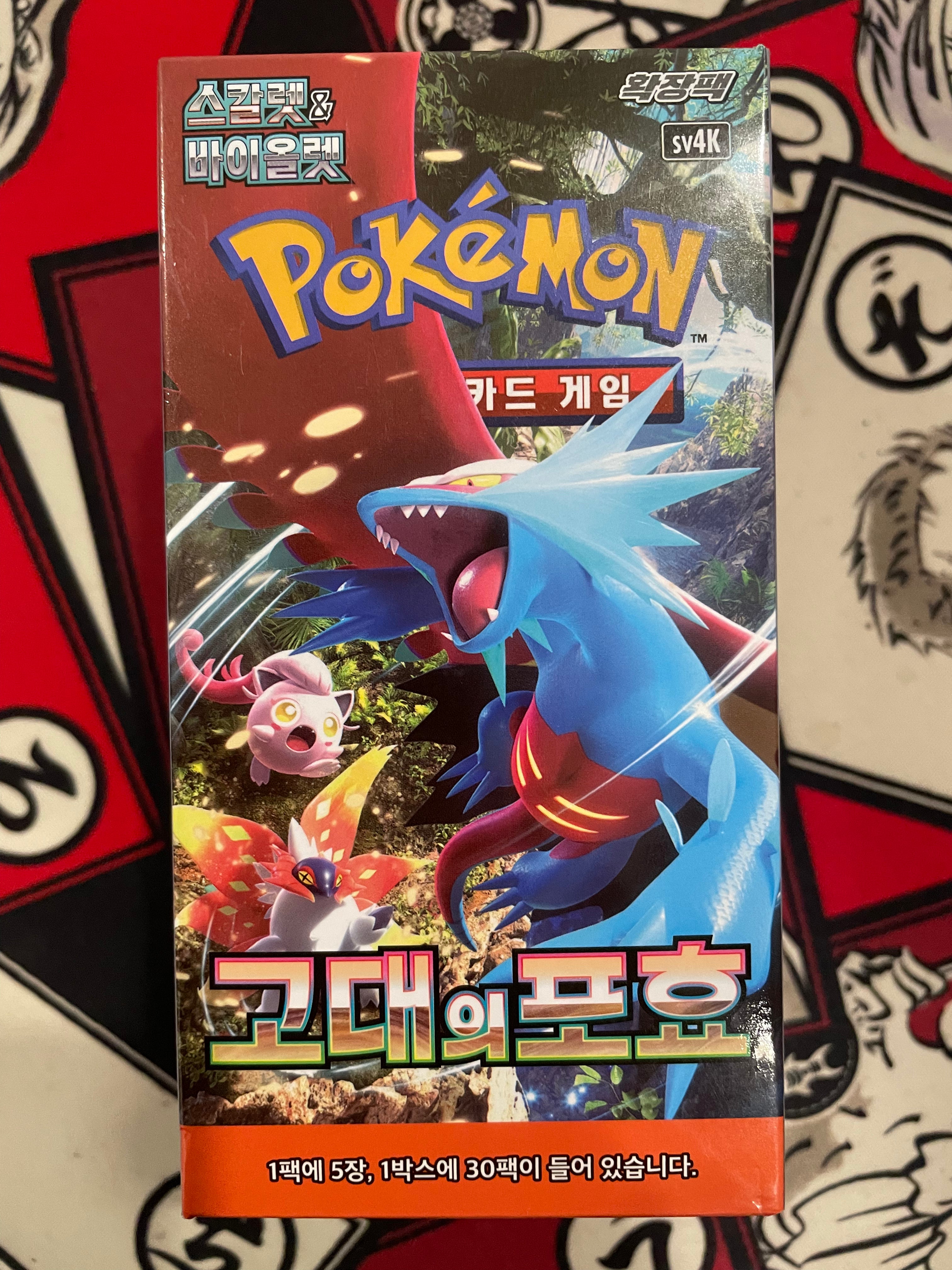 Pokémon Scarlet & Violet: Ancient Roar SV4K Booster Box (30 Pack) (KOR)