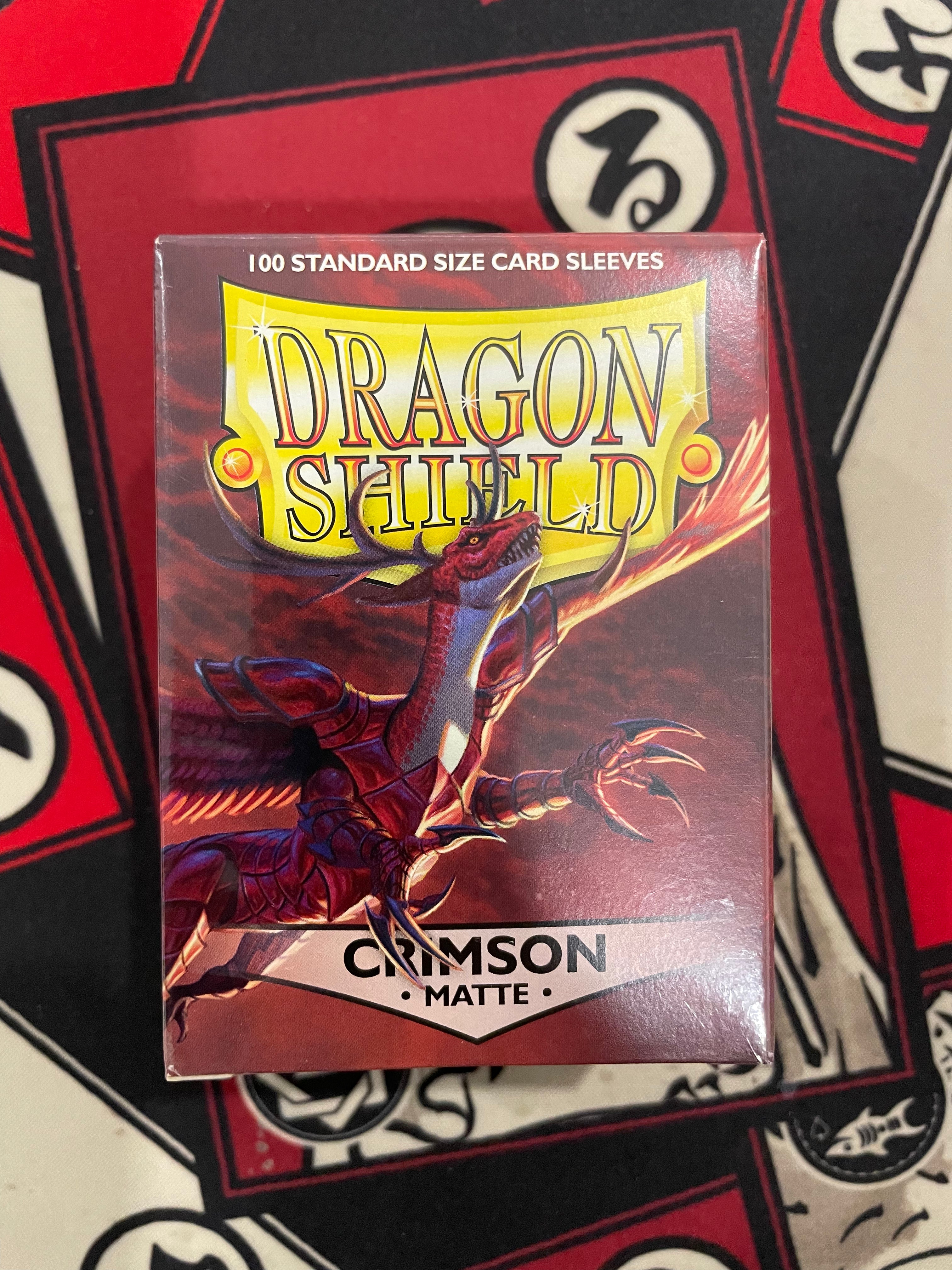 Dragon Shield Matte Sleeves - Crimson (100 Sleeves)