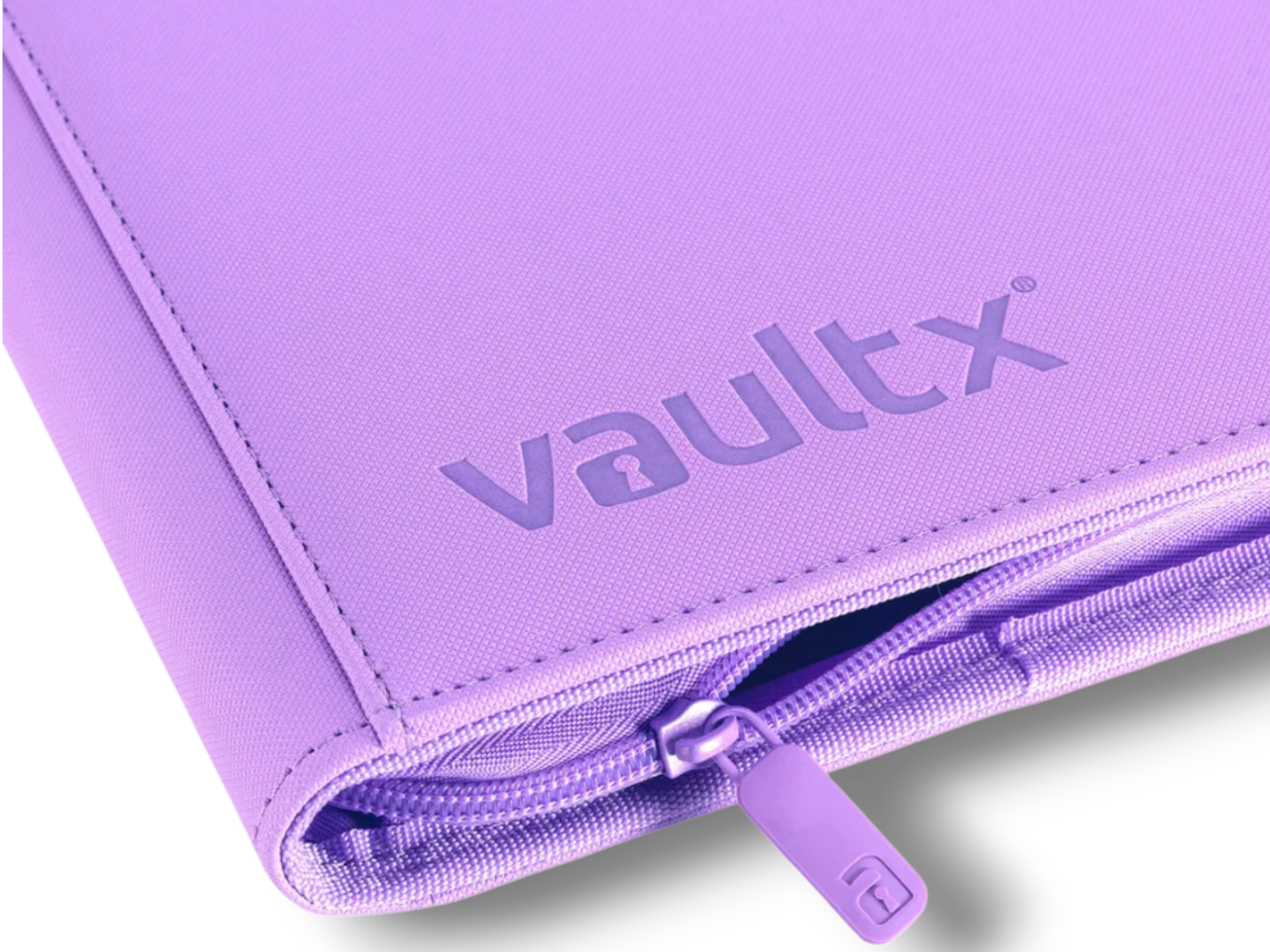 Vault X: Pasta com zíper EXO-TEC - 12 bolsos (apenas roxa) (480 cartões)