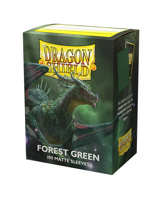 Fundas Dragon Shield Mate - Verde Bosque (100 fundas)
